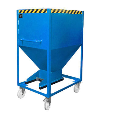 BAUER SR-D 600 container silo, verniciato, RAL 5012 blu chiaro 4437-12-0000-3