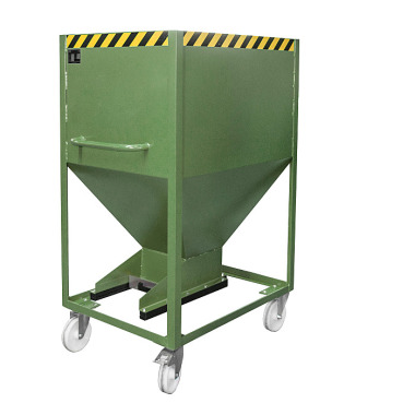 BAUER Contenitore per silo SR-D 600, verniciato, RAL 6011 verde Reseda 4437-12-0000-4