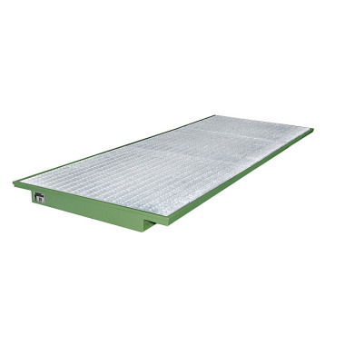 BAUER Vassoio di sospensione EHW 3600, verniciato, RAL 6011 verde Reseda 4518-85-0000-4