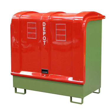 BAUER Deposito merci pericolose GD-B, verniciato, RAL 6011 verde Reseda 4416-02-0000-4