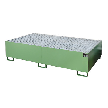 BAUER Vassoio a ripiani RW-GR 2200-2, laccato, RAL 6011 verde Reseda 4518-51-0000-4