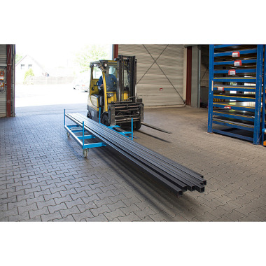 BAUER LSW 1.3 carrello laterale lungo, verniciato, RAL 5012 blu chiaro 4512-31-0000-3