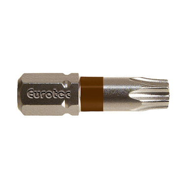 Eurotec Set di inserti 25 mm - TX 15 - marrone 945852