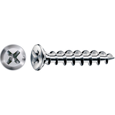 SPAX FEX-KS, 4 x 22 mm, 1000 Stück, Spezialgewinde, Senkkopf, Kreuzschlitz H2, Selbstbohrende Spitze, Titan Silber 1411470400225