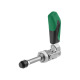 AMF 6844NIG-5 Morsetto per asta di spinta con maniglia verde 557613