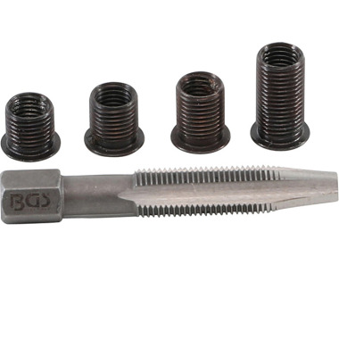 BGS Kit di riparazione per filetti candelette | M8 x 1,0 mm | 5 pz. 167