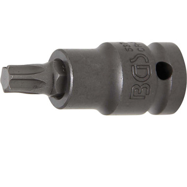 BGS Bussola per bit a percussione | lunghezza 55 mm | azionamento 12,5 mm (1/2”) | T-Star (per Torx) T50 5374