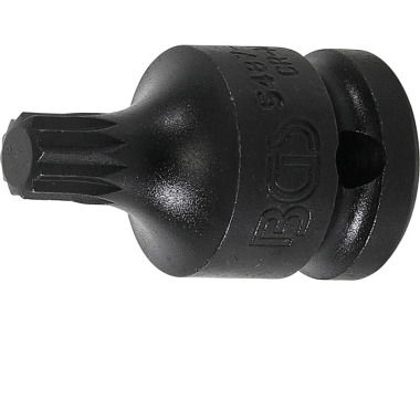 BGS Bussola per Impact Bit | lunghezza 43 mm | azionamento 12,5 mm (1/2”) | scanalatura (per XZN) M10 5487-M10