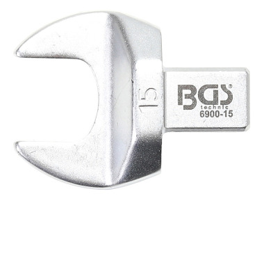 BGS Chiave a forchetta aperta | 15 mm | Misura quadrata 9 x 12 mm 6900-15