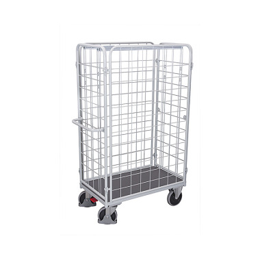 VARIOfit Carrello portapacchi a quattro pareti, alto, RAL 7035 sw-500.405/LG