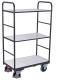 VARIOfit Carrello ESD a ripiani alti Dimensioni esterne: 910 x 500 x 1.530 mm (L/D/H) sw-500.258