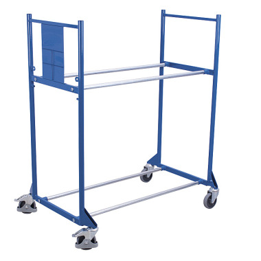 VARIOfit Carrello portagomme con 2 ripiani Dimensioni esterne: 1.205 x 780 x 1.430 mm (L/D/H) sw-646.003