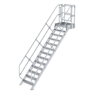 MUNK Stair module grooved aluminium 13 steps 632313