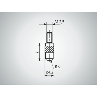 Mahr 902 inserto prolunga, lunghezza 10 mm 4360011