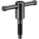 HALDER Normalien Knebelschraube DIN 6306, mit losem Knebel, M 8 x 40, ohne Druckstück, Form D 24500.0008