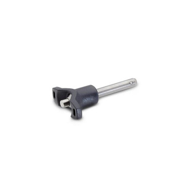 Ganter Perni autobloccanti a sfere, perno in acciaio INOX AISI 303, con impugnatura a T GN 113.7-10-25