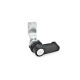 Ganter Chiusure, con manopola, collare corpo di contenimento nero GN 115-HG-10-SW