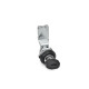 Ganter Chiusure con manopola, con serratura, collare corpo di contenimento rivestito con polveri colore nero GN 115-SC-10-SW