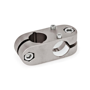 Ganter Morsetti di collegamento a croce per attuatori lineari, acciaio INOX GN 131.1-G18-B18-2-NI