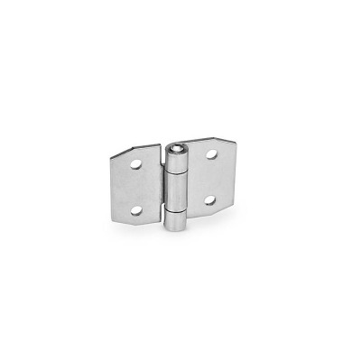 Ganter Cerniere in lamiera di acciaio INOX, a punta GN 1364-NI-140-50-B-BL