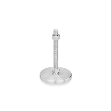 Ganter Piedini di livellamento, acciaio INOX GN 21-100-M12-80-D0-SK