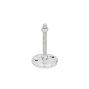 Ganter Piedini di livellamento, acciaio INOX GN 23-100-M10-60-D0-SK