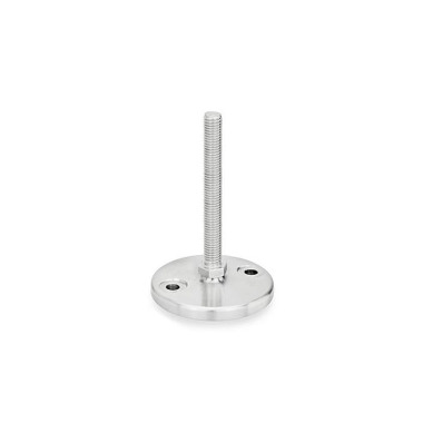 Ganter Piedini di livellamento, acciaio INOX GN 23-100-M12-125-D0-S