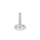 Ganter Piedini di livellamento, acciaio INOX GN 23-100-M16-100-D0-U