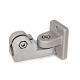 Ganter Morsetti di collegamento girevoli, acciaio INOX GN 281-B12-2-NI