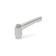 Ganter Maniglie a ripresa in acciaio INOX, con boccola, finitura lucida GN 300.6-30-B5-AS