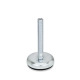 Ganter Piedini di livellamento, lamiera d’acciaio, con disco antiscivolo GN 30-100-M16-100-A1-U