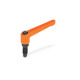 Ganter Maniglie a ripresa con perni filettati con puntali speciali GN 306-30-M6-16-ZK-OS