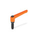 Ganter Maniglie a ripresa con perni filettati con puntali speciali GN 306-30-M6-20-DZ-OS