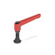 Ganter Maniglie a ripresa con perni filettati con puntali speciali GN 306-30-M6-20-KD-RS