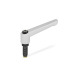 Ganter Maniglie a ripresa con perni filettati con puntali speciali GN 306-30-M6-20-MS-SR