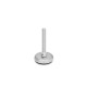 Ganter Piedini di livellamento, acciaio INOX, con disco antiscivolo GN 31-100-M10-100-B3-S