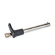 Ganter Perni autobloccanti, perno in acciaio INOX, con impugnatura a L, con serratura GN 314-10-35-L-SC-NI