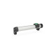 Ganter Maniglie tubolari, alluminio, con funzione di commutazione elettrica GN 332-200-EL-T1-1-L