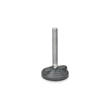 Ganter Piedini di livellamento, plastica / acciaio INOX GN 345.5-80-M10-98-AG