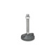 Ganter Piedini di livellamento, plastica / acciaio INOX GN 345.5-80-M12-43-B