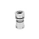 Ganter Bussole di livellamento in acciaio INOX con rondella sferica, con controdado GN 350.5-25-6,6-27-NI