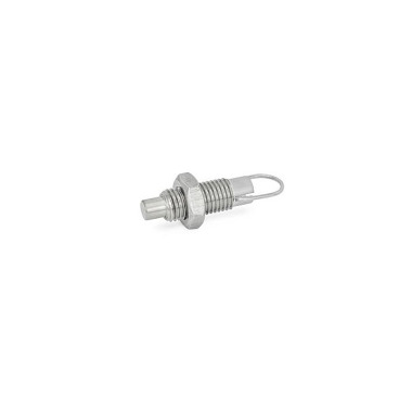 Ganter Pistoncini di posizionamento a molla in acciaio INOX GN 413-6-M12X1,5-CK-NI