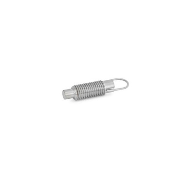 Ganter Pistoncini di posizionamento a molla in acciaio INOX GN 413-6-M12X1,5-C-NI