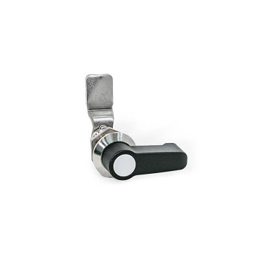 Ganter Chiusure, acciaio INOX, con corpo di contenimento esteso, con manopola GN 515-NI-HG-30-38-BL