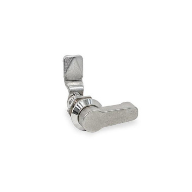 Ganter Chiusure, acciaio INOX, con corpo di contenimento esteso, con manopola GN 515-NI-HGN-30-30-BL