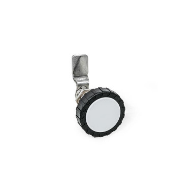 Ganter Chiusure, acciaio INOX, con corpo di contenimento esteso, con manopola GN 515-NI-RG-30-42-BL