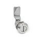 Ganter Chiusure, acciaio INOX, con corpo di contenimento esteso, funzionamento con chiave a tubo GN 515-NI-SCH-30-18-BL