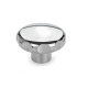 Ganter Volantini di serraggio a stella in acciaio INOX, AISI 303, finitura lucida GN 5335-40-M6-E-PL