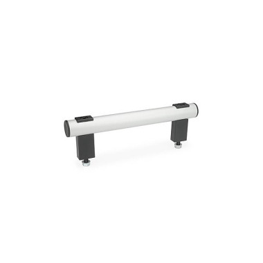 Ganter Maniglie tubolari, tubolare in alluminio/acciaio INOX GN 666.1-30-200-EL