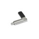 Ganter Pistoncini di posizionamento a molla con leva in acciaio INOX, con funzione di bloccaggio GN 721.6-6-M12X1,5-RB